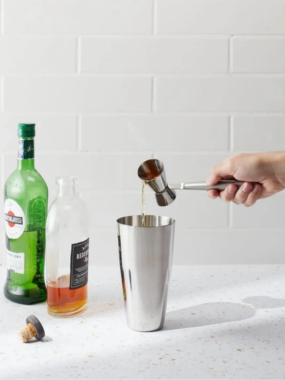 Stainless Steel Double Jigger with Handle